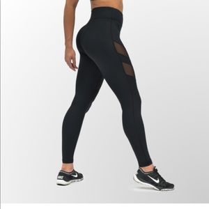 DOYOUEVEN (do you even) Black mesh panel legging